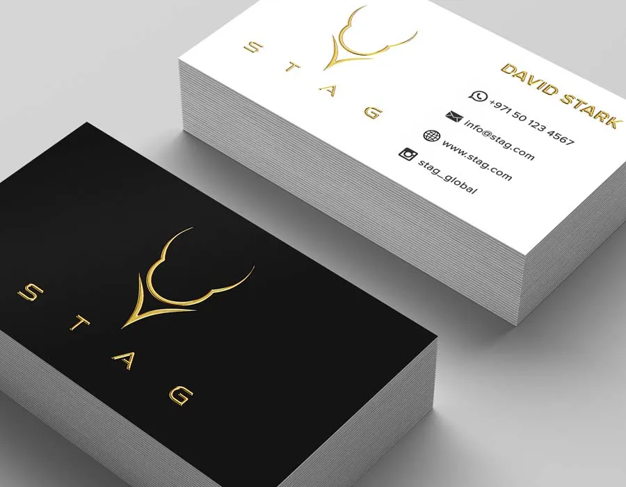 3D Foil Business Cards