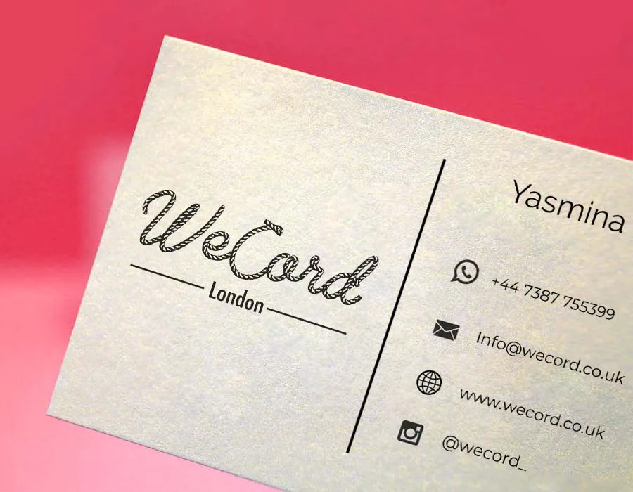 Classic Ice Gold Business Cards